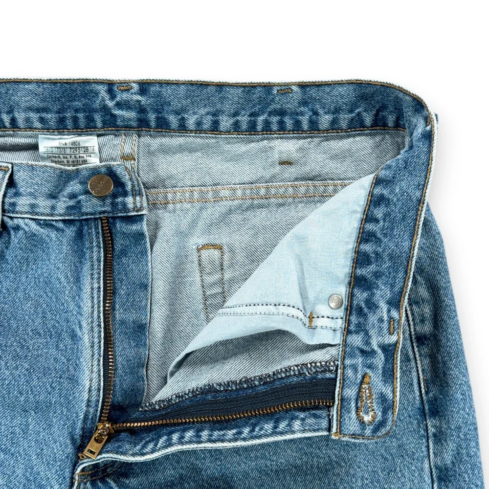 Carhartt Jeans Mens 32x30 Blue Stonewash Relaxed B18 Workwear Denim 34x30 Tag